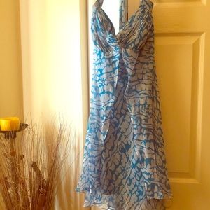 Donna Ricco Flowy Silk Dress( 100% silk )